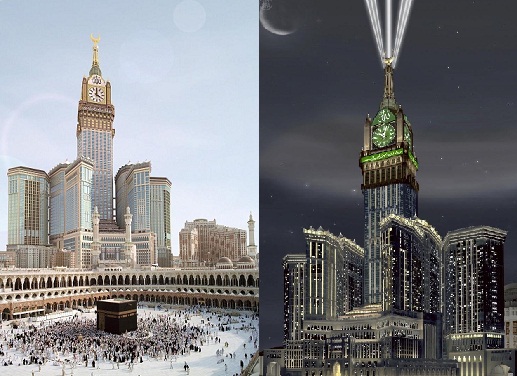 تشغيل أكبر ساعة فى العالم بمكة المكرمة في شهر رمضان