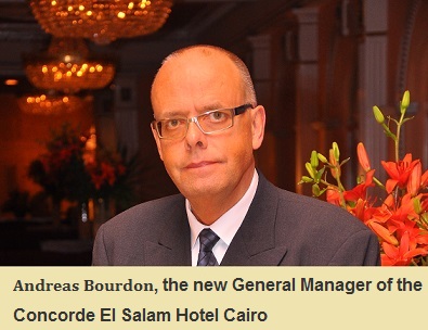 ANDREAS BOURDON, THE NEW GENERAL MANAGER OF CONCORDE EL SALAM HOTEL CAIRO