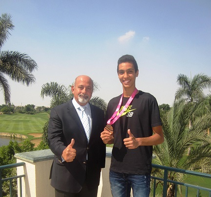 Hilton Pyramids Golf hosts the Egyptian Youth Olympic champion  